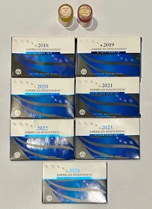 2018 - 2024 75 Coin PDS Mint Uncirculated & Proof American Innovation Dollar Set - Picture 1 of 12