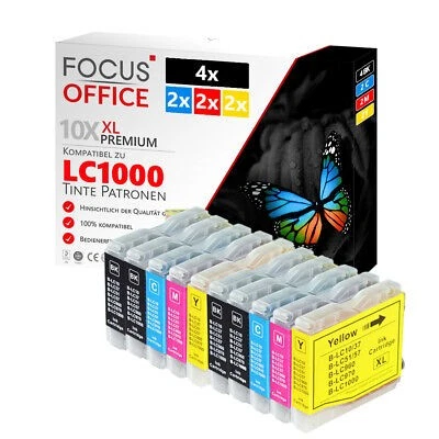 10x PATRONEN Kompatibel für BROTHER DCP 135c 150c 153c MFC 235c 260c 660cn 680cn - Bild 1 von 4