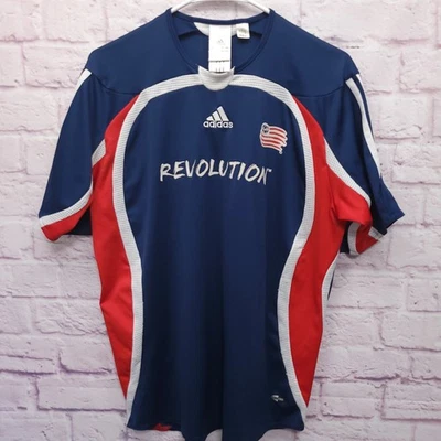 Adidas New England Revolution Jersey Mens L Taylor Twellman Major League Soccer - Image 1 of 4