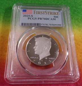 2025-S Kennedy half dollar PCGS PR70DCAM First Strike Clad NICE!!!! - Picture 1 of 2