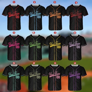 Individuelles Baseball Trikot Shirt, personalisierter Teamname, Spielername & Nummer - Bild 1 von 2