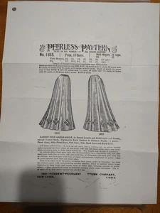 Historical reproduction Peerless Edwardian skirt sz24 waist sewing pattern - Picture 1 of 1