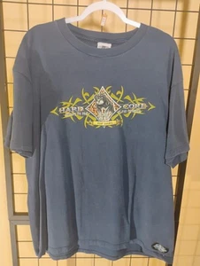 Vintage 90s Top Dawg T-Shirt Large Blau Biker Harley XL - Bild 1 von 3