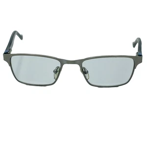 Lucky Brand Eyeglasses Frames Only Silver 49-18-130 Black Square Lens Lentes - Picture 1 of 8