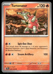 Turtonator 035/162 Common Normal NM Pokemon SV05: Temporal Forces - Picture 1 of 2