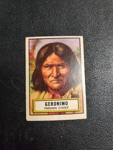 1952 Look n See Geronimo EX saubere Karte einige Oberflächendellen - Bild 1 von 3