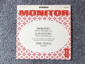 Prokofiev Piano Concerto 3 Kabalevsky Emil Gilels Kondrashin Monitor LP VG Cond - Picture 1 of 5