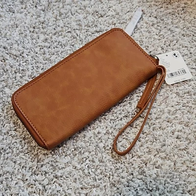 Muñequera sin asas Free People de cuero vegano marrón envejecido nueva con etiquetas Foto 1 de 4