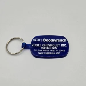 Goodwrench Vogal Chevrolet Keyring Keychain Key Fob Blue White - Picture 1 of 2