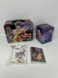 Pokemon NEW Empty Tins Lot of 12 + 2 mini binders Charizard Lunchbox Nintendo - Bild 1 von 8