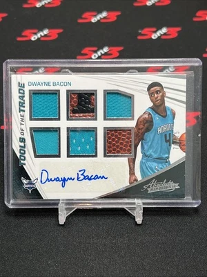 2017-18 Panini Absolute Dwayne Bacon Tools Of The Trade Auto /75 Hornets  - Image 1 of 2