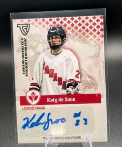 2024 TFL World Box Lacrosse Championships - Katy de Snoo - Autograph Card - Picture 1 of 2