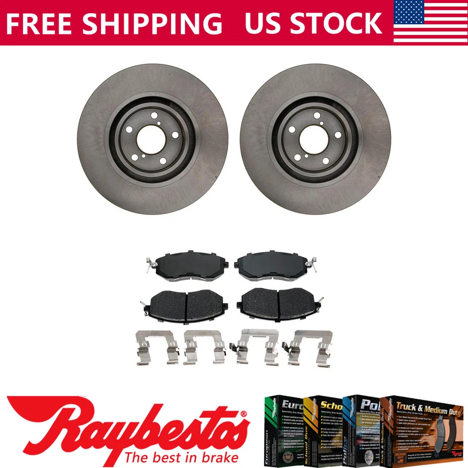 Передние тормозные диски + керамические тормозные колодки и оборудование для 2013-2016 Scion FR-S - Изображение 1 из 4