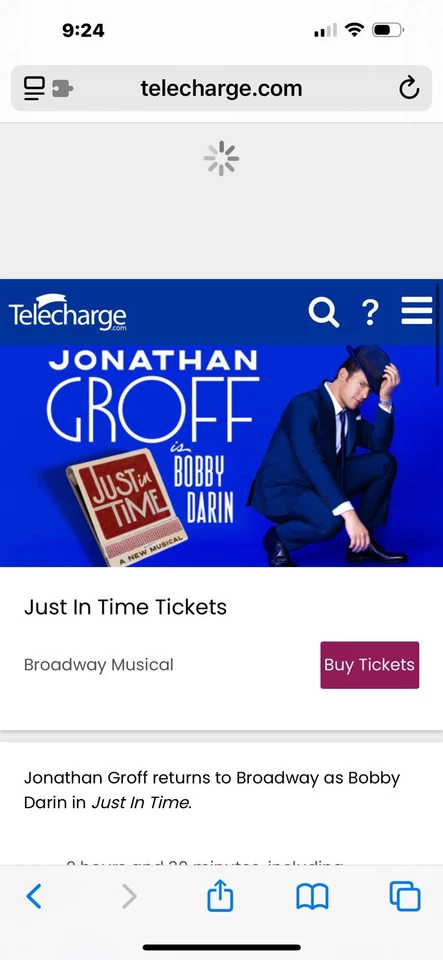  2 entradas fabulosas para Just in Time 16 de agosto 14h Foto 1 de 1