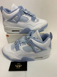Air Jordan 4 Retro Forget Me Not Blue White HV0823-100 Woman’s Size 12 No Lid - Picture 1 of 7