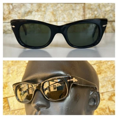 6201 Vintage Persol Ratti Sunglasses 1960s Italy Original Size 48mm Medium Green - Image 1 of 4