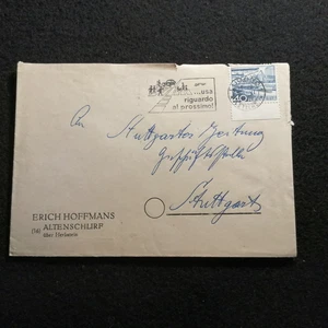 Schweiz Helvetia ab 1949 - MiNr.537 mit UR Brief Lugano - Stuttgart - Photo 1 sur 3