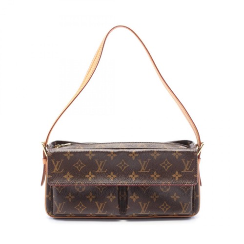 LOUIS VUITTON（LV） Borsa a tracolla Louis Vuitton Vivacite MM M51164 Monogram pelle marrone usata LV