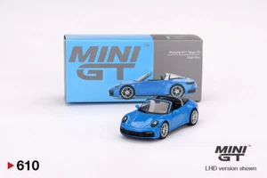 MiniGT 1/64 Porsche 911 Targa 4S Shark Blue MGT00610 - Foto 1 di 1
