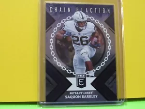 2018 SAQUON BARKLEY ELITE FOOTBALL DRAFT PICKS CHAIN REACTION ROOKIE CARD # 1 - Picture 1 of 1