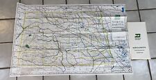 1983 Burlington Northern Railroad North Dakota Map 36 3/4" by 23 1/4"