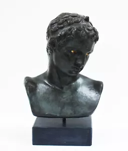 Ephebe der Marathonbüste - bronzefarbene Effektstatue - Junge - Bild 1 von 5