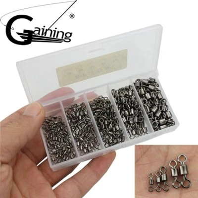 250pcs Swivels Interlock Tackle Connector Copper Fishing Accessories Tackle - Image 1 of 4