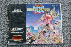 Double Dragon II The Revenge NES Booklet