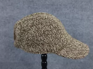 Old Navy Newsboy Cap Hat Brown Tweed Knit One Size Vintage 2006 - Picture 1 of 8