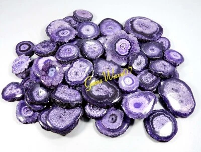 Cuarzo Solar Púrpura Druzy Cabujón Piedras Preciosas Naturales Venta al por mayor Lote 4 Piezas 250 Cts Foto 1 de 4