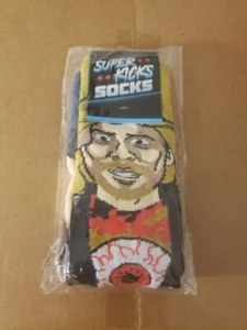 Pro Wrestling Crate Super Kicks Brian Pillman Socks August 2023 WCW WWF WWE - Picture 1 of 2