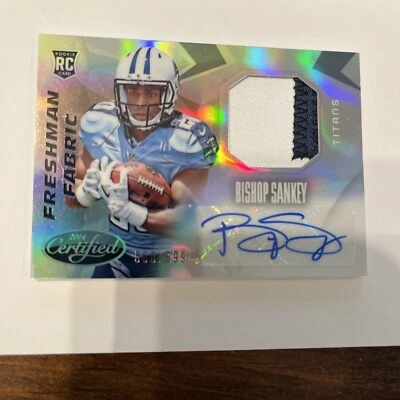 Bishop Sankey 2014 Panini Certified Freshman Fabric Autograph Rookie RPA #'d 699 - Image 1 of 3
