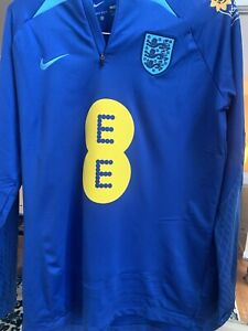 Nike England Strike 1/4 Zip Sweatshirt With Sponsors Sz l Soccer Football