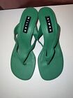 $489$ Simon Miller Women's Green Beep Thong Sandal Shoes Size 8EU/38US