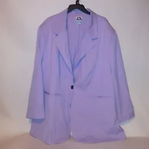 Future Collective Blazer Mens Suit Jacket 4X Light Purple Pastel Long Sleeve New - Picture 1 of 12