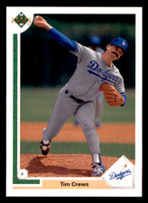 1991 Upper Deck Tim Crews    #596 Los Angeles Dodgers