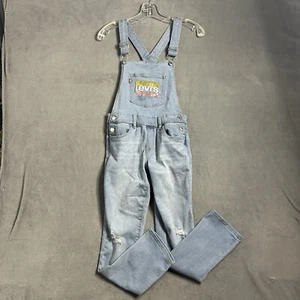 Levi’s  Denim Overalls Girls Size 12 Reg Light Wash - Picture 1 of 9