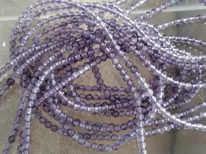 Amatista natural, grado AA 2 mm redonda, aproximadamente 190 piezas, correo gratuito. - Imagen 1 de 2