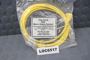 TREX-ONICS 300V MICRO QUICK-CONNECT 3 POLE  6 FT 69926/97043 LOC6517 - Picture 1 of 4
