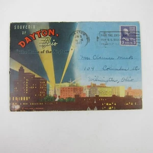 Dayton Ohio Souvenir Booklet 18 Leporello Views Wright Bros Plane Vintage RARE - Picture 1 of 14