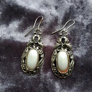 Woman earrings vintage USSR stone - Picture 1 of 10