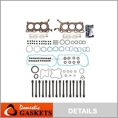 Juego completo de juntas pernos de cabeza para 07-09 Ford Edge Flex Lincoln Mazda CX-9 3.5 DOHC Foto 1 de 4