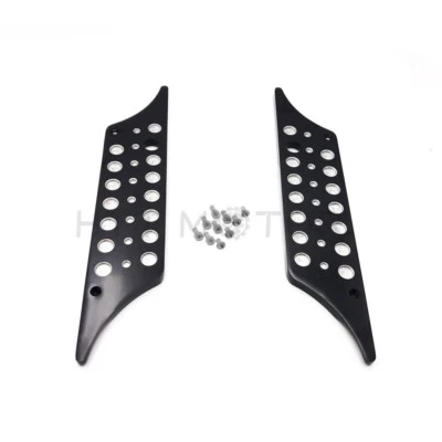 Black CNC Billet Hard Bag Latch Cover For Harley Touring 93-13 bubble - Image 1 of 4