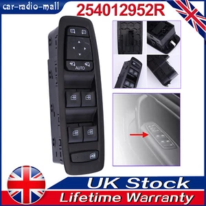 Driver Door Power Window Switch For RENAULT Megane 4 Scenic Kadjar 254012952R UK - Picture 1 of 18