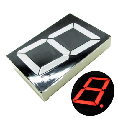 5 × Rojo 7 Segmentos 2.3" Ánodo Común LED Pantalla de Un Dígito 1 Bit 10 Pines PCB - Imagen 1 de 4