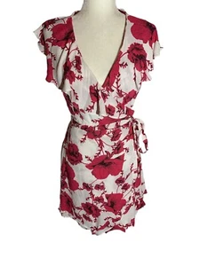 Free People Floral Wrap Dress. New With Tickets Size Large - Picture 1 of 6