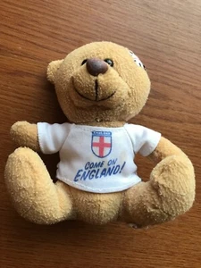 small "come on england" patched up teddy bear. - Picture 1 of 2