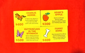 Hasbro OPERATION Electronic Board Game Replacement Doctor Cards Set of 4 (2015) - Picture 1 of 1