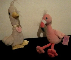 Precious Moments Flamingo Tender Colas y Pequeña Pata de Ganso I do Without You - Imagen 1 de 7