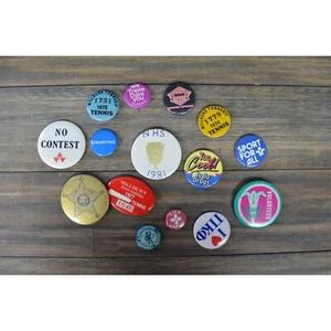Completely Random Vintage Button Pin Lot Various Whatevers Bag Gear - Picture 1 of 5